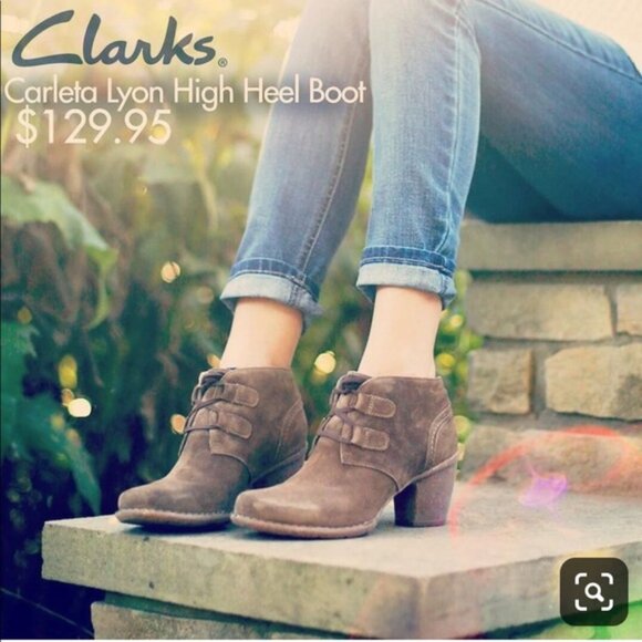 Clarks Carleta Lyon Ankle Booties Size 9 - Picture 2 of 10